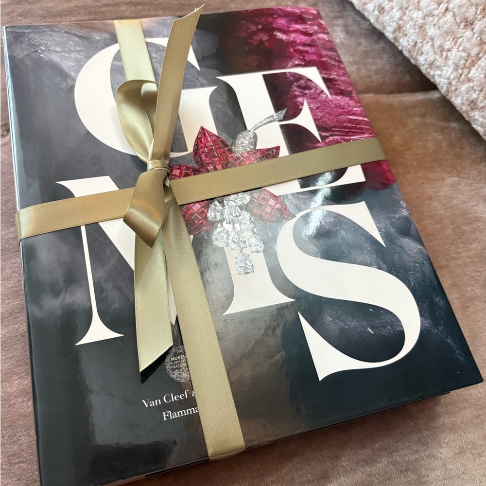 Van Cleef & Arpels Gems Book with Gold Ribbon